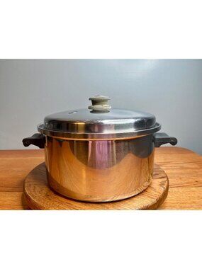 7 QT Saladmaster Stainless Steel Stockpot Dutch Oven with Vapo Lid Induction Com